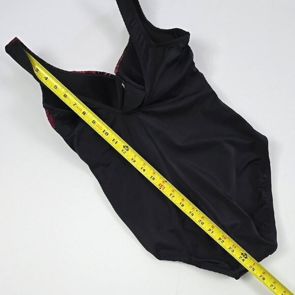 MIRACLESUIT Women's One Piece Tummy Control Swimsuit Black Pink Floral Size 10 - Picture 11 of 11